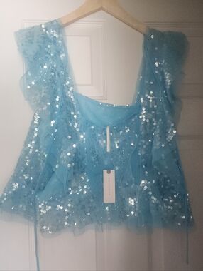 Anthropologie Sequin Blouse